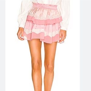 LoveShackFancy mini skirt